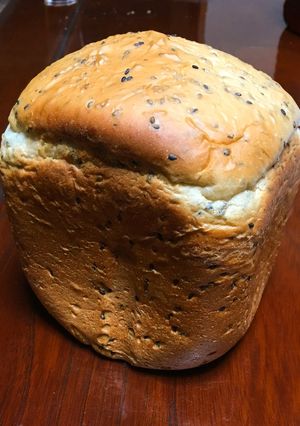 HBで黒ごまと豆腐のふわふわ食パン-レシピのメイン写真