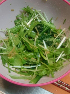 水菜となめ茸 お好みサラダ-レシピのメイン写真