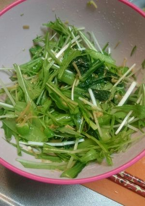 水菜となめ茸 お好みサラダ-レシピのメイン写真