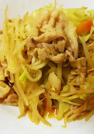MIXカット野菜で時短和風カレー野菜炒め-レシピのメイン写真