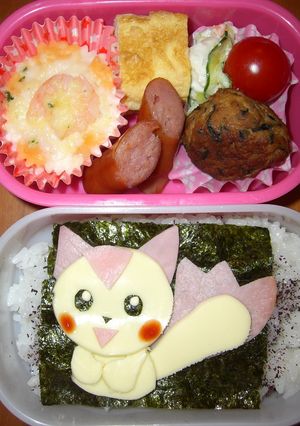 パチリス弁当（キャラ弁）-レシピのメイン写真