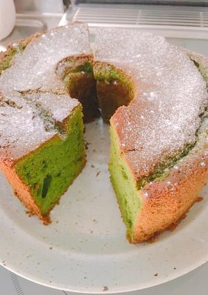 濃厚✨抹茶シフォンケーキ-レシピのメイン写真