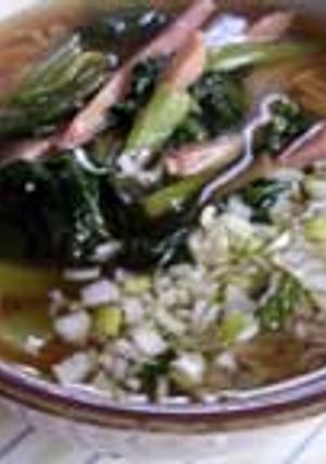 『料理のための清酒』で青菜ラーメン！-レシピのメイン写真