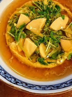 たけのこと豆苗の玉子とじ~和風あんかけ-レシピのメイン写真
