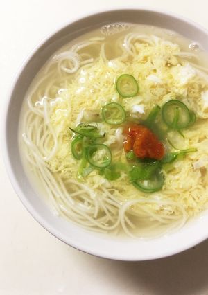 10分で。簡単！朝から食べたいにゅうめん-レシピのメイン写真