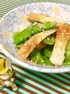 時短!絹さやとちくわの♬柚子胡椒和え-レシピのメイン写真