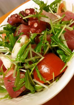 魚介のお刺身サラダ-レシピのメイン写真