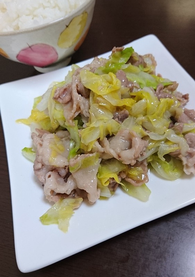 豚肉とキャベツのとろみ炒め-レシピのメイン写真
