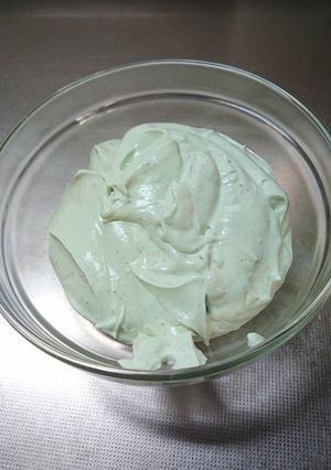抹茶のデコレーションクリーム♪-レシピのメイン写真