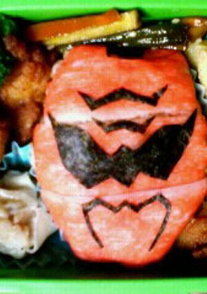 ゲキレンジャー♪レッド弁当（キャラ弁）-レシピのメイン写真