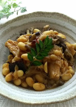 大豆と茸の旨辛煮-レシピのメイン写真