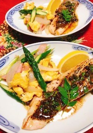 真鯛のポアレ・木の芽レモンバターソース-レシピのメイン写真