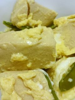 高野豆腐と絹さやの卵とじ-レシピのメイン写真
