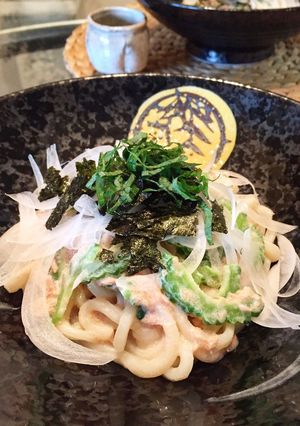 ゴーヤとツナの明太からむ冷やしうどん☆-レシピのメイン写真