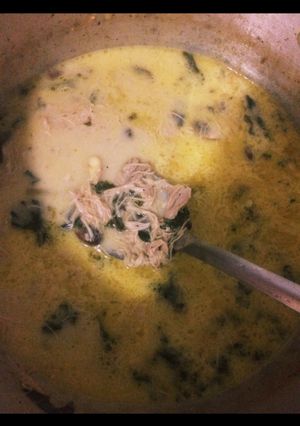 鶏肉とケールのクリーミーパスタスープ-レシピのメイン写真