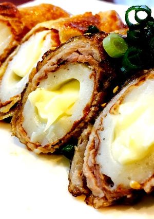 油揚げdeチーちくの照り巻き-レシピのメイン写真