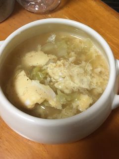 春キャベツと卵のスープ-レシピのメイン写真