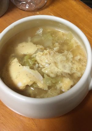 春キャベツと卵のスープ-レシピのメイン写真