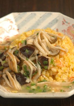 【米粉】きのこの米粉あんかけチャーハン-レシピのメイン写真