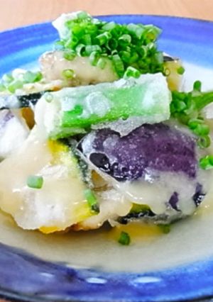 【米粉】アジと夏野菜の辛子あんかけ-レシピのメイン写真