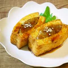 รูปของ 厚揚げの肉詰め照り焼き