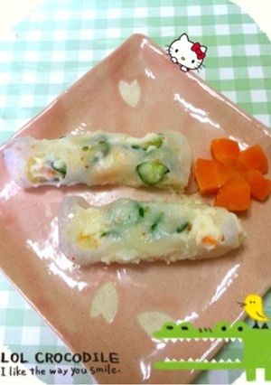 ポテサラのレンコン巻き〜(o˘◡˘o)♡-レシピのメイン写真