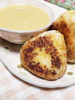 焼おにぎり(塩麹入り葱味噌)-レシピのメイン写真