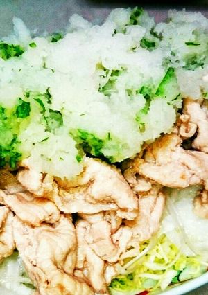 豚肉のおろし焼きしゃぶ☆豆板醤ポン酢で♥-レシピのメイン写真