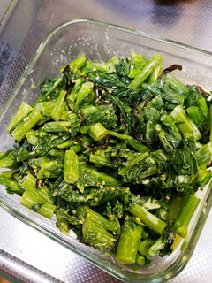 簡単!かき菜の塩昆布あえ-レシピのメイン写真