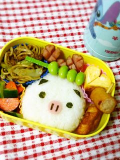 簡単キャラ弁☆ブタさん-レシピのメイン写真