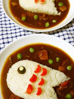 簡単!こどもの日☆こいのぼりカレー-レシピのメイン写真
