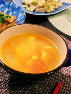 くせになる!上海風♪トマトと卵のスープ-レシピのメイン写真