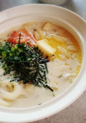 たらこクリーミーうどん-レシピのメイン写真