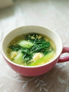 チンゲン菜と玉子の中華スープ-レシピのメイン写真