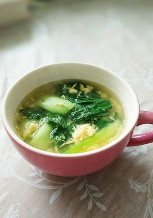 チンゲン菜と玉子の中華スープ-レシピのメイン写真