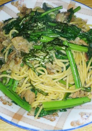 のらぼうスパゲティ-レシピのメイン写真