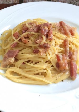 イタリア人に教わった カルボナーラ-レシピのメイン写真