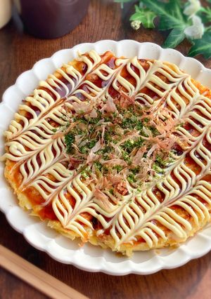 時短＆節約♩はんぺん入りお好み焼き-レシピのメイン写真