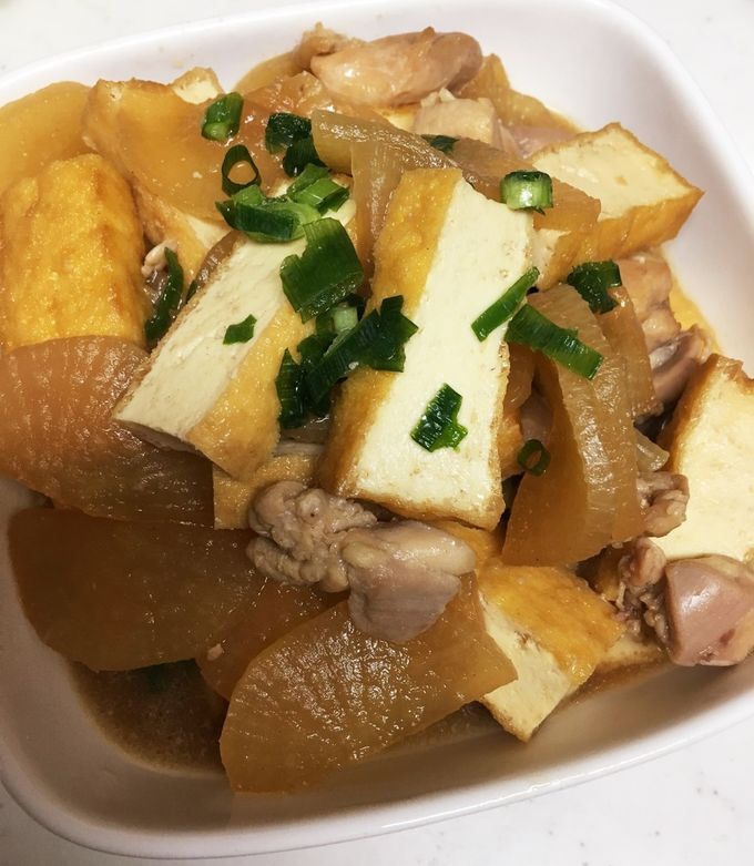 もも肉と大根と厚揚げの煮物-レシピのメイン写真