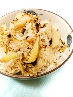 たけのこと豆苗の炊き込みご飯-レシピのメイン写真