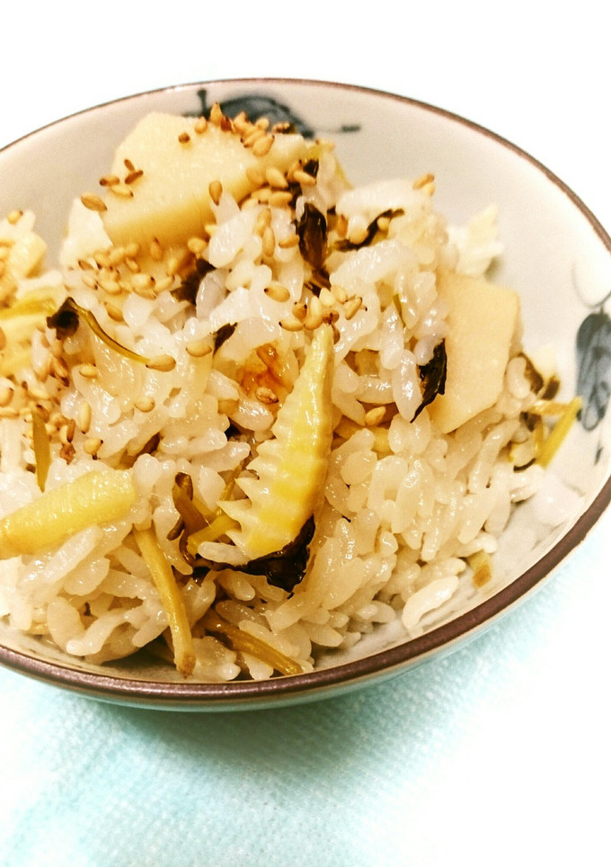 たけのこと豆苗の炊き込みご飯-レシピのメイン写真