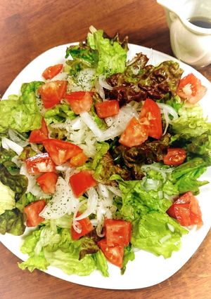 新玉ねぎ散らしサラダ～レモンドレッシング-レシピのメイン写真