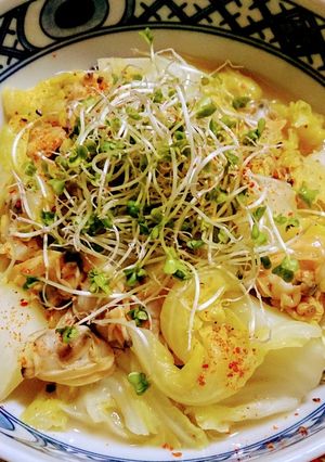 ☆超簡単☆春キャベツとあさりのボンゴレ煮-レシピのメイン写真