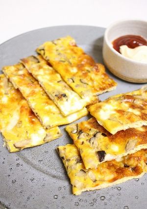 ジャコと椎茸の卵焼き-レシピのメイン写真