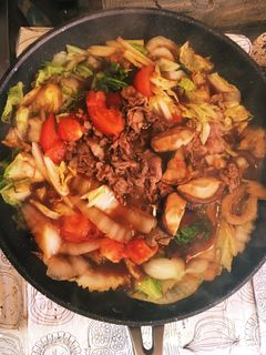 ラム肉のすき焼き-レシピのメイン写真