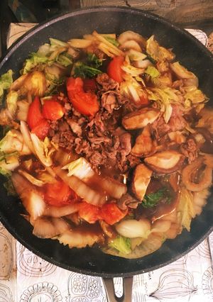 ラム肉のすき焼き-レシピのメイン写真