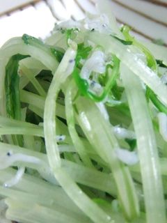 ☆超~シンプル☆水菜しらす和え☆-レシピのメイン写真
