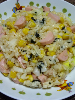 魚肉ソーセージ入りチャーハン!(^^)!-レシピのメイン写真