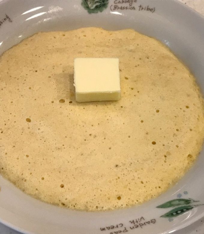 レンジで簡単、ふわふわパンケーキ？-レシピのメイン写真
