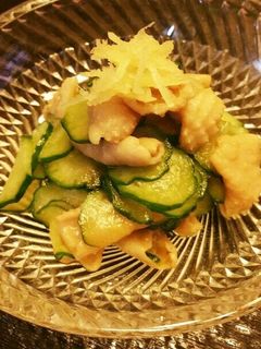 鶏皮消費☆皮きゅう酢の物-レシピのメイン写真